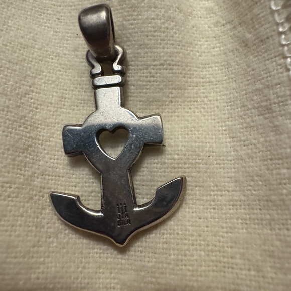 RETIRED James Avery anchor, cross and heart pendant - Picture 3 of 4